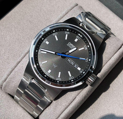 ORIS Willimas F1 黑色面錶盤 銀色不鏽鋼錶帶 男士 自動機械錶 0173577164154-0782450