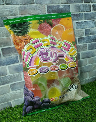 七尾*NANAO果凍20枚320g(五種口味:柳橙+葡萄+草莓+哈密瓜+鳳梨)