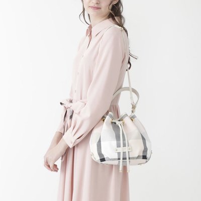 預購 日本製 日本限定 Blue Label crestbridge 經典 兩用 水桶包 中款 粉紅色