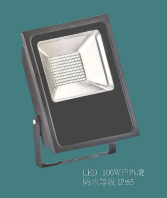 戶外投射燈 LED .100W (加亮型) 電壓110V~220V通用