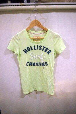 Hollister Surf Chasers 圓領刺繡短袖T恤 (S) by A&F