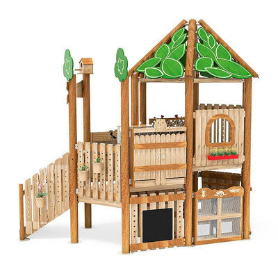 攀爬架# 兒童玩具# 兒童樹屋幼兒園室內小博士早敎木質攀爬架遊樂配套設施 寶寶室內攀爬架 實木滑滑梯
