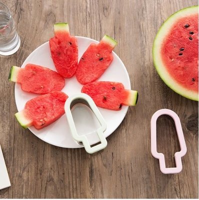 不鏽鋼造型水果切 冰淇淋造型西瓜勺 冰淇淋西瓜切 家用挖西瓜模具 西瓜模 切水果工具 水果模 冰棒造型模 水果冰棒模