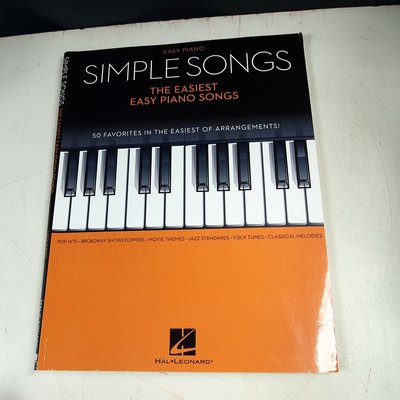 【考試院二手書】《Simple Songs the Easiest Easy Piano Songs》 (31F11）