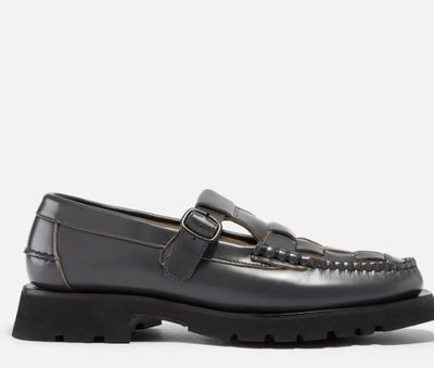 代購Hereu Soller Sport Leather Loafers英式學院風鞋面編織氣質樂福鞋UK6-8