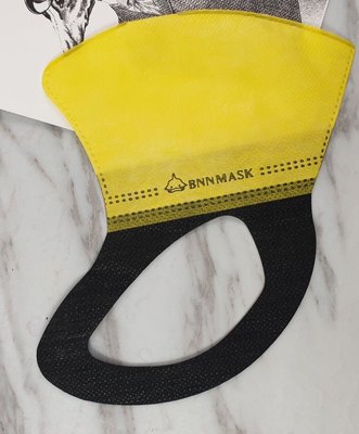 bnnxmask (BNN)防塵口罩-MM立體成人香蕉黃防塵口罩/5入1包/黃色/蜜光黃/檸檬黃/鮮豔黃