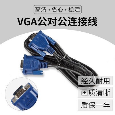 優選鋪~特價4+5三星 vga線vga信號線連接線視頻線寬屏顯示器線材1.5米  送美規電源線