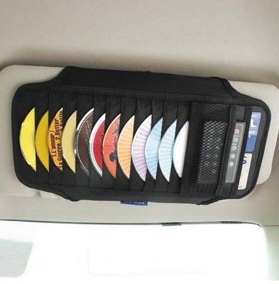 【翔浜車業】日本㊣NAPOLEX Fizz-785 車用遮陽板CD DVD置物袋 整理包(可收納12片)