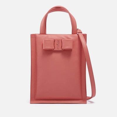 代購Salvatore Ferragamo Viva Bow Leather Mini Bag氣質典雅簡約小巧手提斜背包