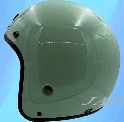 《JAP》M2R BB-300 素色款 淺綠 半罩 復古帽 安全帽 輕量 全可拆洗