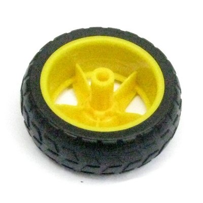智慧小車輪胎65mm TT減速馬達專用橡膠輪胎 適用Arduino避障循跡智慧小車