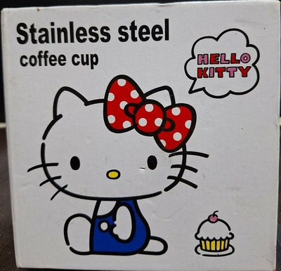 Hello kitty 不鏽鋼咖啡杯 / 三麗歐 時尚咖啡杯 / 450ml 不鏽鋼杯