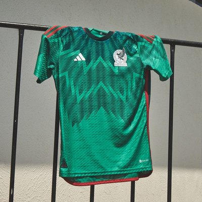 嗨購1-現貨 正品正版2022世界杯墨西哥球衣球員版主場短袖國家比賽足球隊服