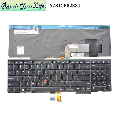 電腦零件適用聯想 E531 E540 L540 W540 T540P W541 T550 W550S背光鍵盤US筆電配件