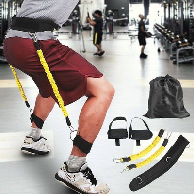 腿部彈跳訓練器拉力繩籃球排球網球彈力繩訓練器深蹲拉力器阻力器