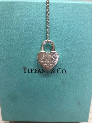 售二手專櫃正品Tiffany 心鎖項鍊