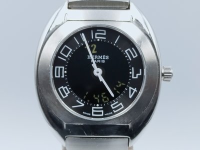 【發條盒子H1210】HERMES 愛馬仕 商務ES1.210多功能數碼腕錶