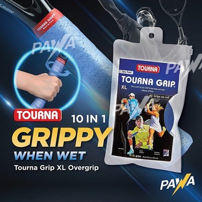 Tourna Grip XL 過度抓握網球羽毛球 10 合 1 (乾感)-master衣櫃2