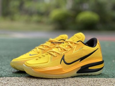 NIKE Air Zoom GT Cut 黃色男子低幫實戰籃球鞋 CZ0175-701男女鞋