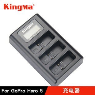 GOPRO hero5 攝影相機 電池充電器 液晶顯示 三充充電器 AHDBT-501