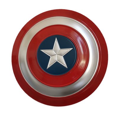 時鐘金屬美國隊長盾牌兒童玩具動漫道具復仇者聯盟盾牌掛飾