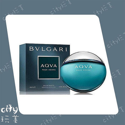 ╭✽玩美city✽╮BVLGARI Aqva 寶格麗 水能量 男性淡香水 50ml 全新正品