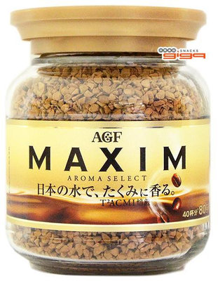 【吉嘉食品】AGF MAXIM箴言金咖啡/箴言即溶咖啡 1罐80公克,日本進口[#1]