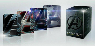 洪興 藍光BD 復仇者聯盟1-4 4K UHDBD 9碟套裝限量鐵盒版(中文字幕) Avengers