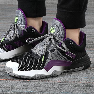 Adidas D.O.N. Issue 1 GCA 黑白紫 米奇爾 防滑 透氣 耐磨 運動 籃球鞋 EF9962 男鞋
