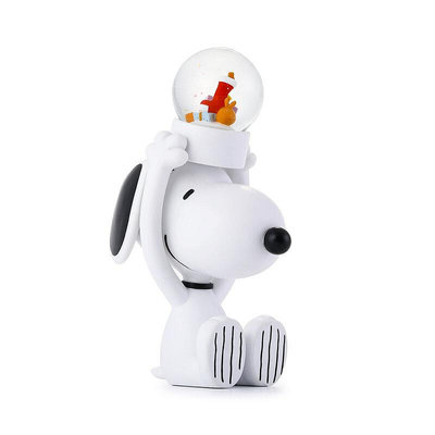 【JARLL 讚爾藝術】聯名款Snoopy史努比獻禮 水晶球擺飾 禮物