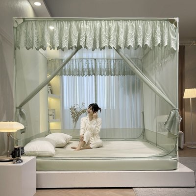 蒙古包防摔兒童蚊帳家用新款臥室坐床式1米5嬰兒防止掉床回底