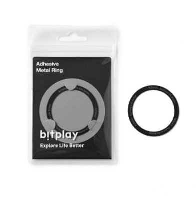 BitPlay 磁吸擴充貼片支援MagSafe 黑色 磁吸貼環 Adhesive Metal Ring 引磁貼 磁吸貼片