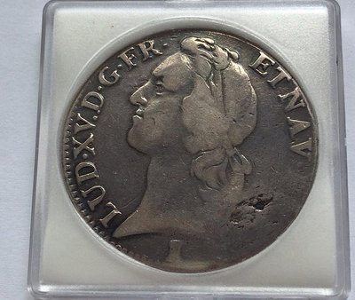 法國路易十五銀幣10843