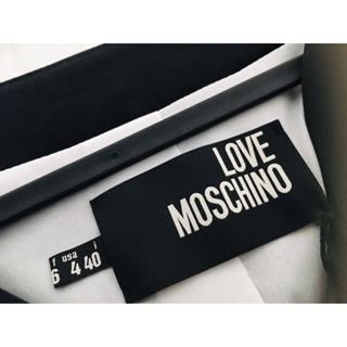Moschino 設計款經典黑白小外套