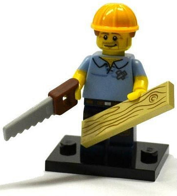極致優品 LEGO 樂高 抽抽樂人仔 71008 十三季 7號 伐木工 開袋確認 LG296