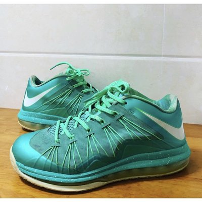 【正品】耐克Nike LeBron 10 Low Easter 青色 氣墊 步 現貨 579765 運動慢跑鞋