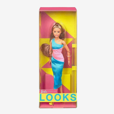 Ken &amp; Barbie #HJW82 _ 收藏型芭比娃娃 _ 2023 Looks時尚名模18關 #15號卡爾☆輕盒損