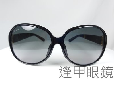 『逢甲眼鏡』GUCCI太陽眼鏡 黑色鏡框 黑色鏡面 側邊質感皮革 【GG3662/K/S 75Q】