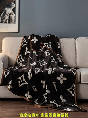 超柔軟法蘭絨毯子夏季薄款空調毯辦公室午休毯簡約現代珊瑚絨毛毯