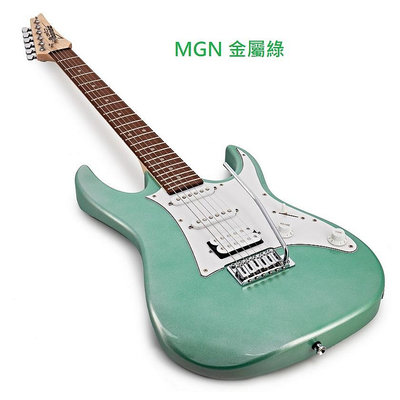 [魔立樂器] IBANEZ電吉他 GRX40 品質優良的初學電吉他 小搖座 附全配 金屬黑色 金屬藍 金屬綠 總代理公司貨
