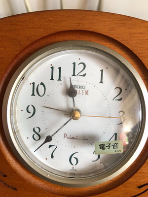 日本EM高檔精工電子座鐘實木鬧鐘帶定時