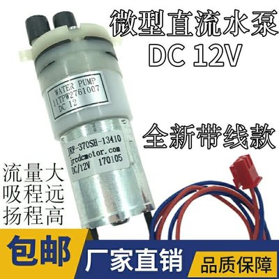 嗨購1-微型自吸水泵真空泵 DC5-12V 隔膜泵 diy抽機油泵 飲水機泵