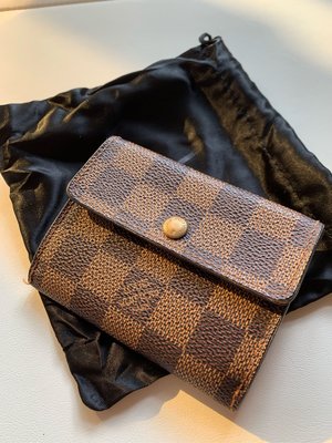 【Louis Vuitton VINTAGE】LV 棋盤格 卡片夾零錢包