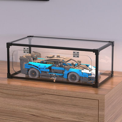 展示盒適用樂高機械組42123邁凱倫塞納GTR賽車模型收納防塵罩~芙蓉百貨
