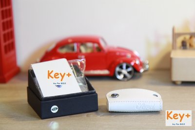 鑰匙家Key+ 盒裝高階白 Ford福特專用鑰匙皮套 車鑰匙包 零錢包 鑰匙殼 皮套 Focus Fiesta