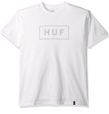 全新 Huf bar logo 滑板 街頭 短tee 白 現貨L