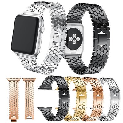熱銷 Apple Watch 5/4代 金屬鏈式錶帶 不鏽鋼錶帶 蘋果iWatch3/2/1代透氣腕帶 運動錶帶 44mm--可開發票