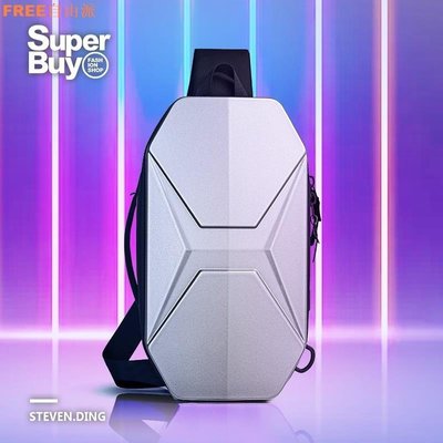 新款-【Superbuy】大容量胸包/側背包 防水斜背包/外置充電單肩包 防盜運動後背包/騎行包/側肩包