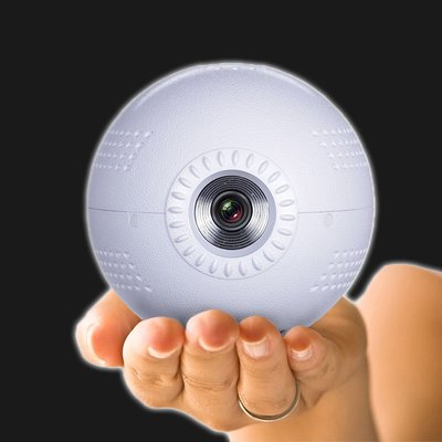 5Cgo【發燒友】博思尼球形投影機 LED 智能微型迷妳家用投影儀 1080P 高清電影無屏電視
