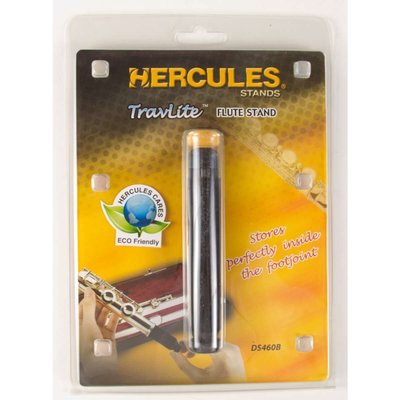【現代樂器】Hercules 海克力斯 長笛架 TravLite DS460B 輕便型 可置入尾管